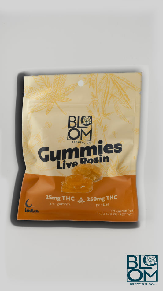 Live Rosin Indica Gummies