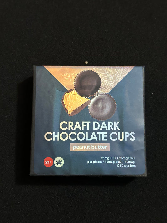 Craft Dark Chocolate Peanut Butter Cups 25mg